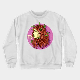 Zodiac - Star Sign - Virgo - pos Crewneck Sweatshirt